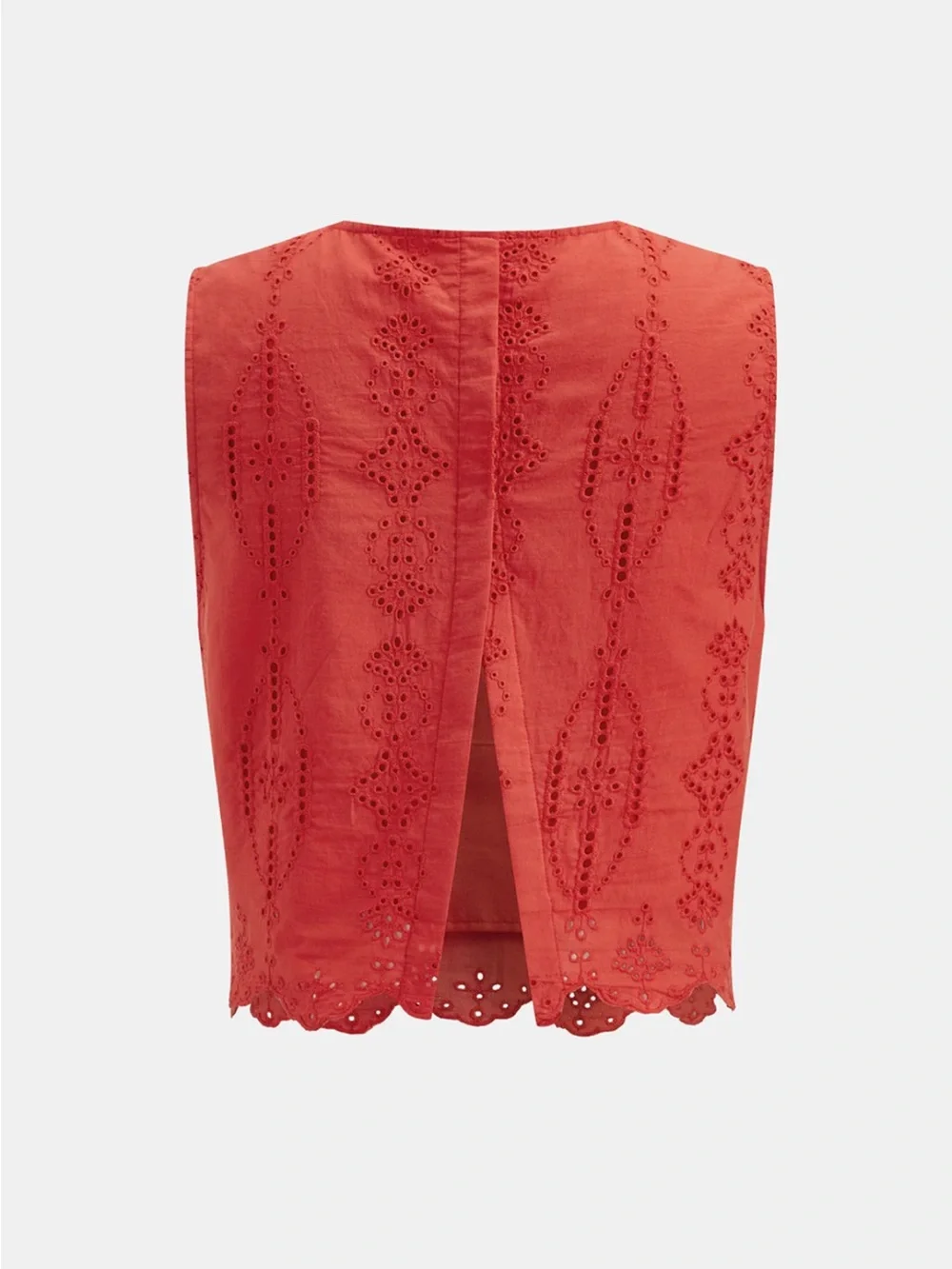 Commense Cotton Eyelet Embroidery Top & Midi Skirt Set Size Small NWT - Picture 5 of 10
